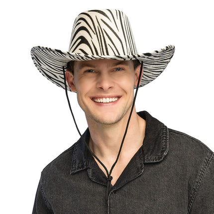 Boland Cowboyhoed zebraprint