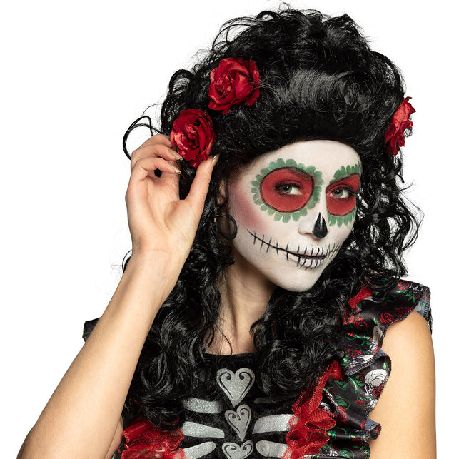 Boland Day of the death pruik Spaanse Catrina