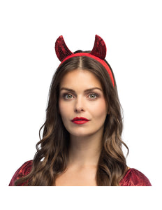 Boland Diadeem duivelhoorntjes pailletten promo