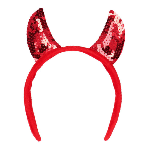 Boland Diadeem duivelhoorntjes pailletten promo