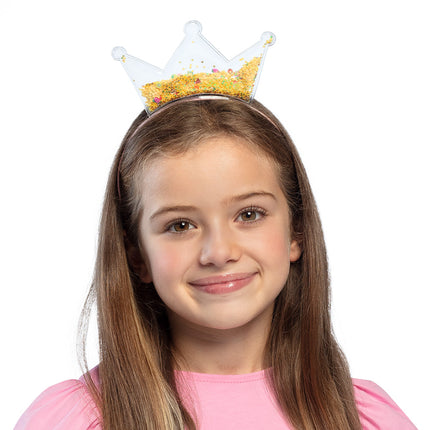 Boland Diadeem Glitter kroon