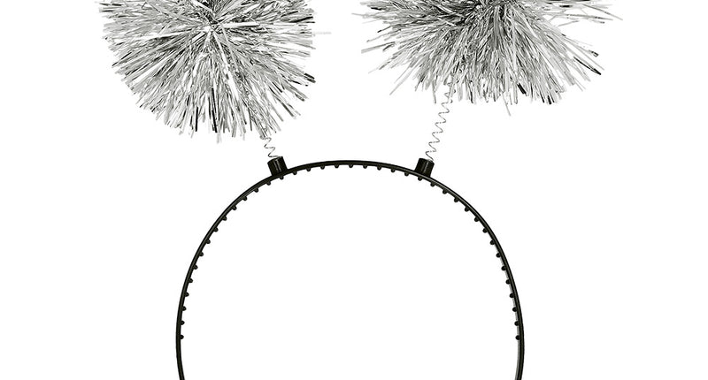 Boland Diadeem pompoms zilver