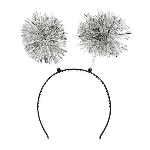 Boland Diadeem pompoms zilver