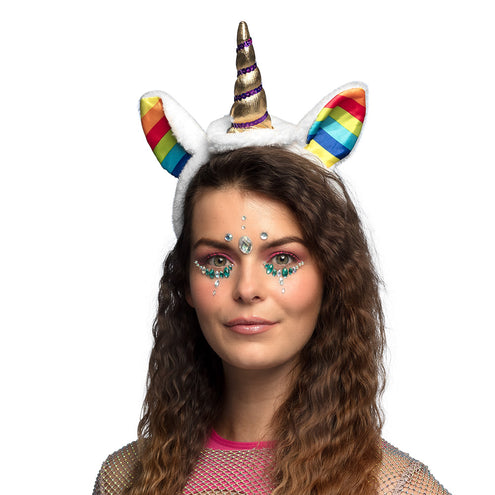 Boland Diadeem regenboog unicorn