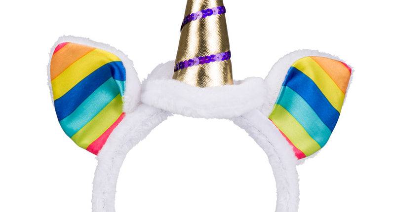 Boland Diadeem regenboog unicorn