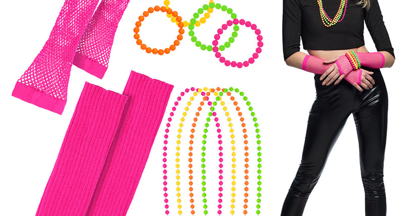 Boland Disco verkleed set 80's neon