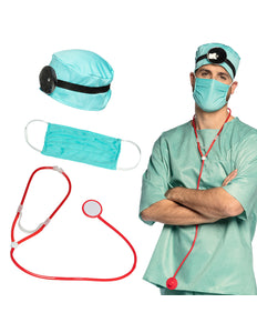 Boland Dokter Chirurg Verpleegster verkleed set compleet