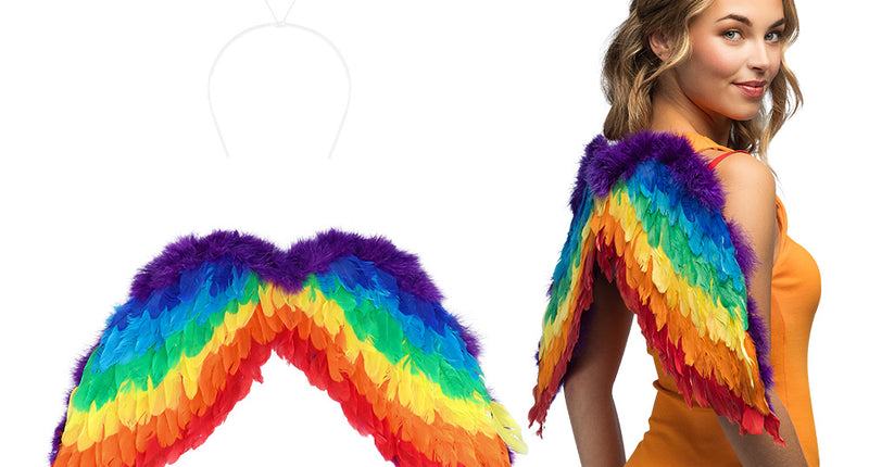 Boland Engel regenboog verkleed set