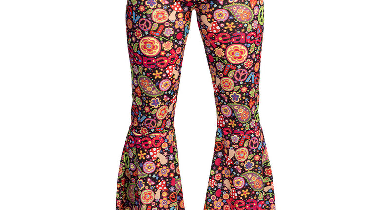 Boland Flarebroek Flower power (hippie, multicolor)