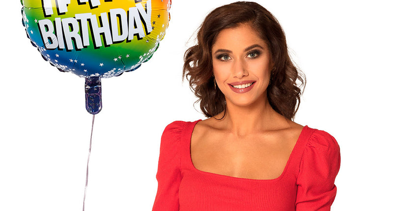Boland Folieballon Rainbow 'Happy birthday'