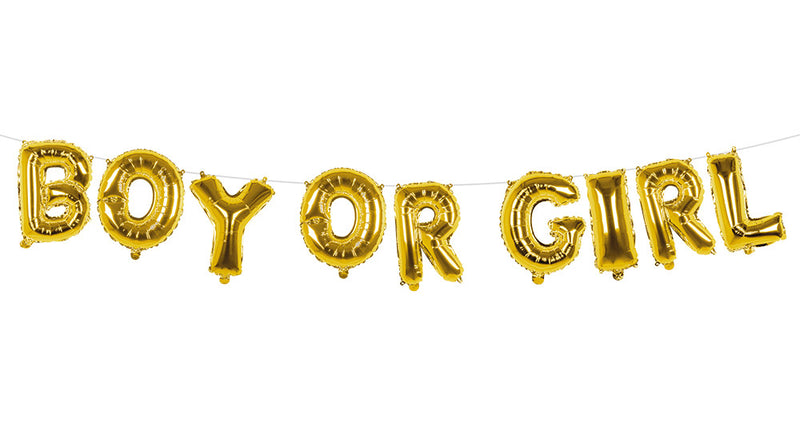 Boland Folieballonslinger 'Boy or girl'