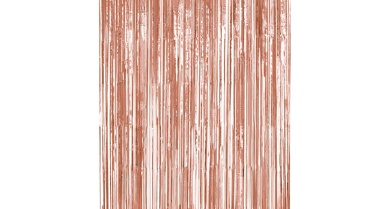 Boland Foliegordijn Metallic rosegoud