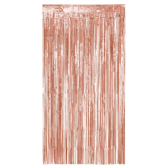 Boland Foliegordijn Metallic rosegoud