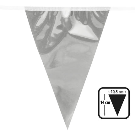 Boland Folieminivlaggenlijn zilver