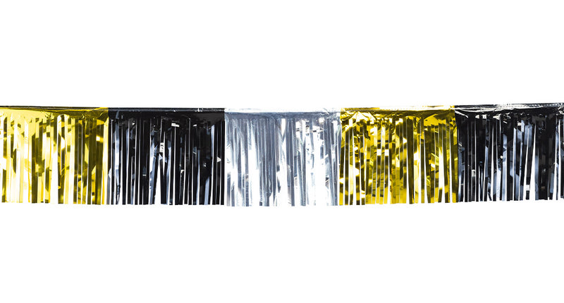 Boland Franjeslinger Metallic zwart/goud/zilver