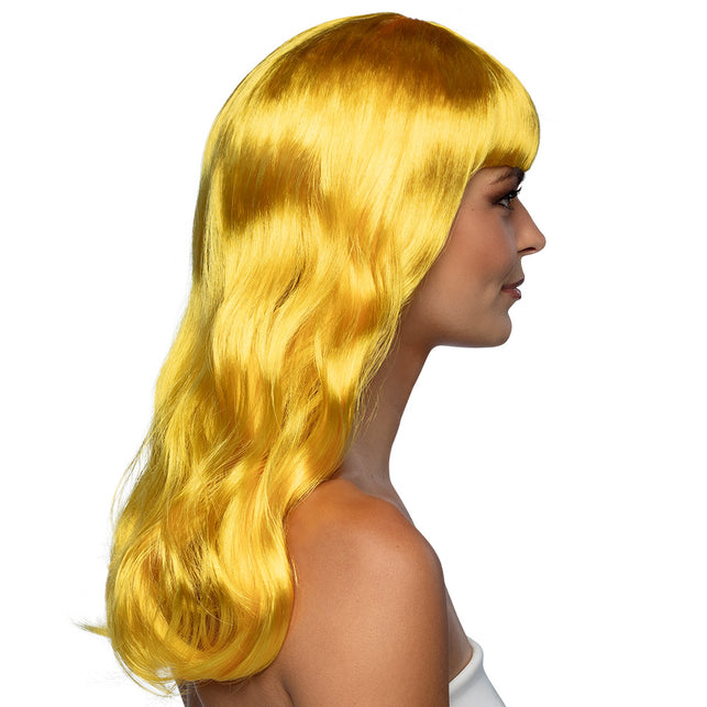 Boland Gele pruik lang golvend haar Chique