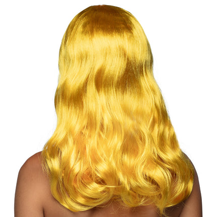Boland Gele pruik lang golvend haar Chique