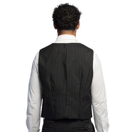 Boland Gilet Pinstripe zwart