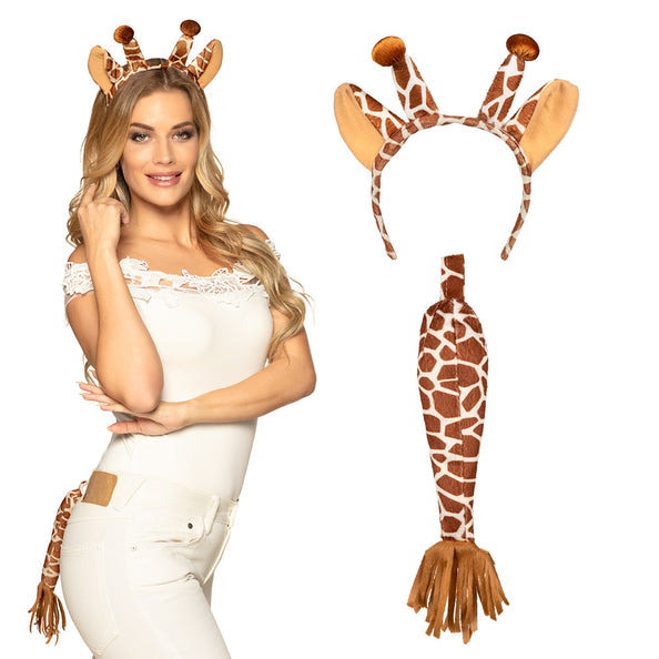 Boland Giraffe oren en staart set