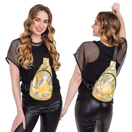 Boland Gouden crossbody tas Holo (holografisch)