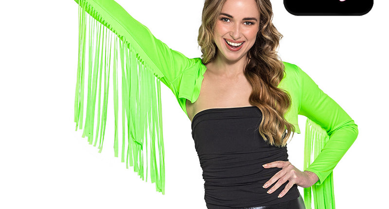 Boland Groene rave bolero neon dames (M/L)
