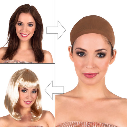 Boland Haarnetje pruiken kapje beige