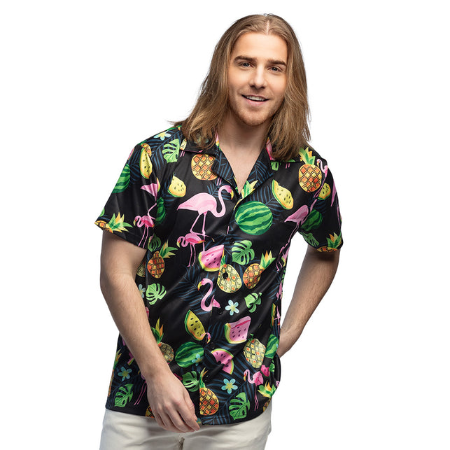 Boland Hawaii shirt heren Swinging flamingo