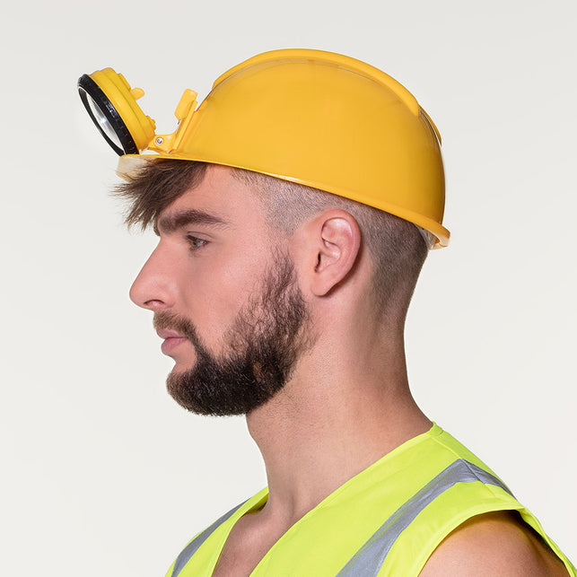 Boland Helm bouwvakker mijnwerker met licht