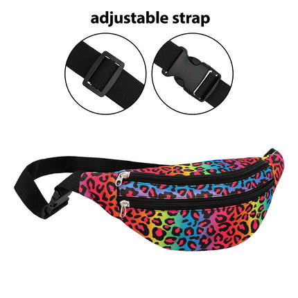 Boland Heuptasje Leopard regenboog (festival heuptas)