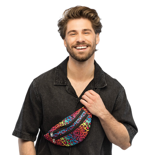 Boland Heuptasje Leopard regenboog (festival heuptas)