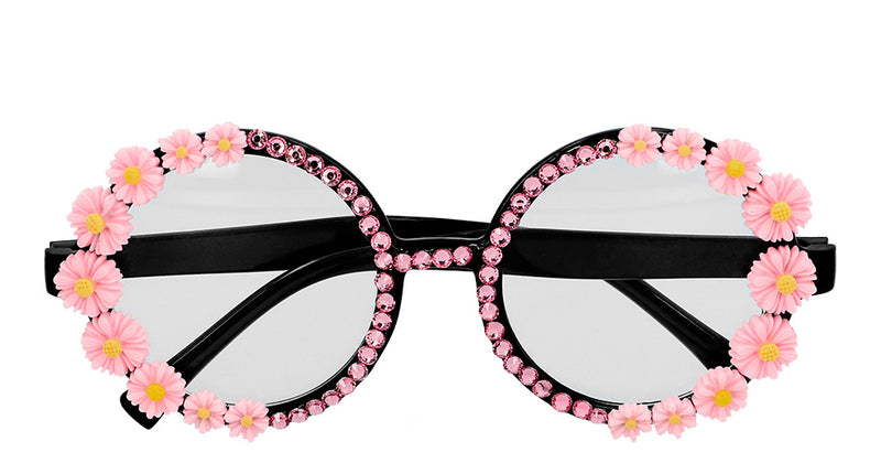 Boland Hippie bril roze bloemen