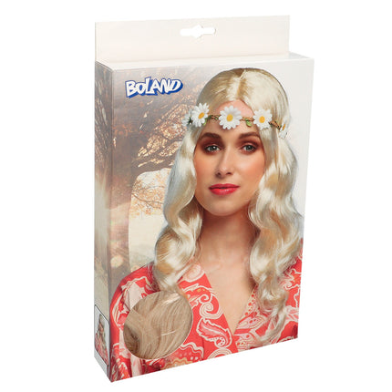 Boland Hippie pruik Joy blond