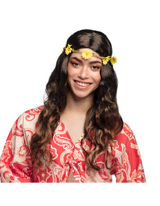 Boland Hippie pruik Joy zwart/bruin