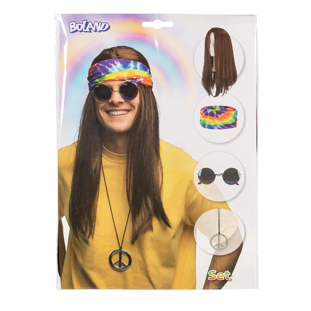 Boland Hippie verkleed set John