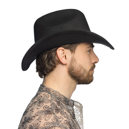 Boland Hoed cowboy Jamie zwart