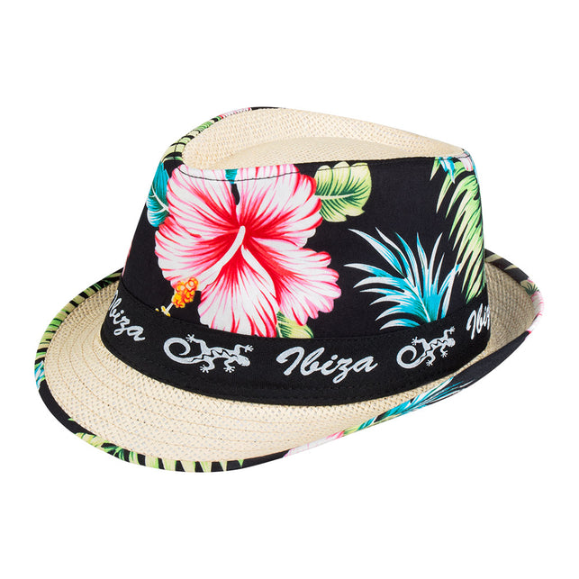 Boland Hoed 'Ibiza' met bloemen