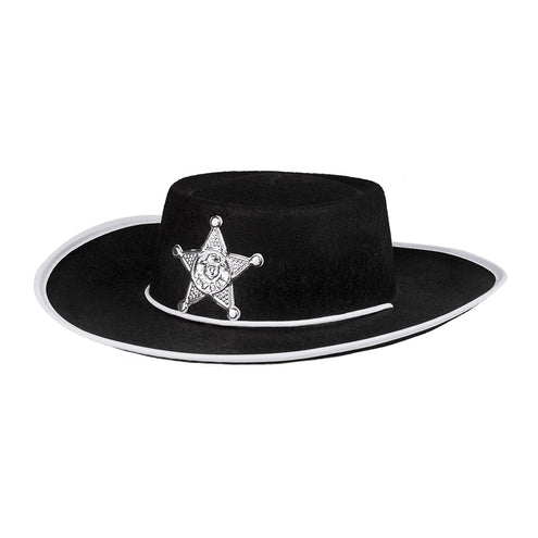 Boland Hoed kind cowboy Deputy sheriff zwart