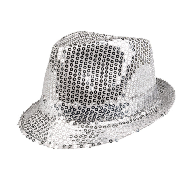 Boland Hoed Popstar sequins zilver