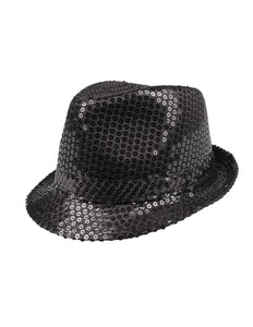 Boland Hoed Popstar sequins zwart