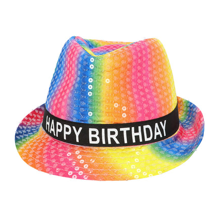 Boland Hoed Rainbow 'Happy birthday'