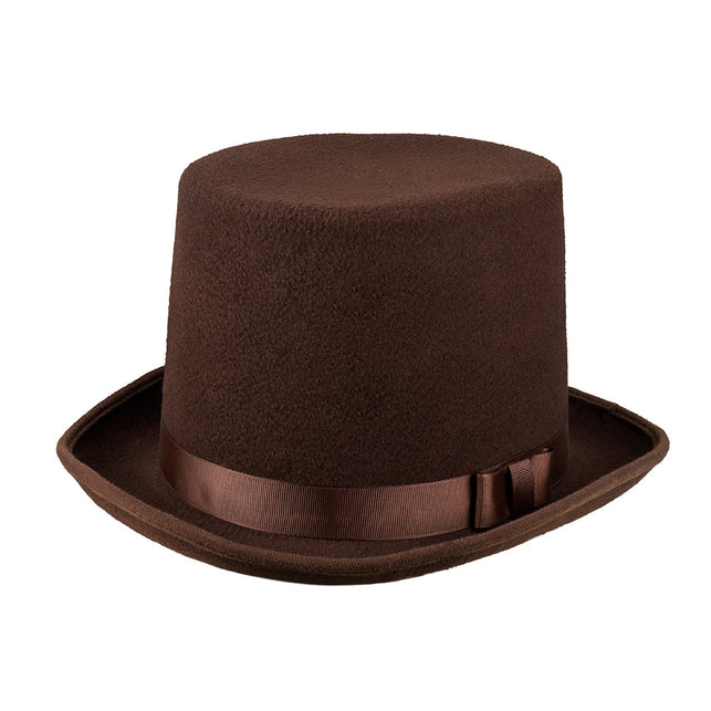 Boland Hoge hoed bruin luxe