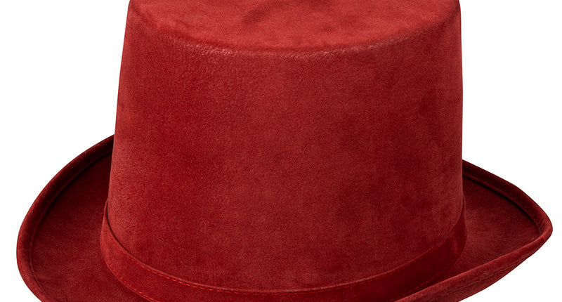 Boland Hoge hoed rood deluxe bordeaux