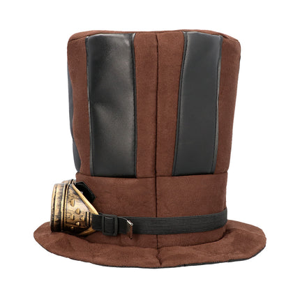 Boland Hoge hoed steampunk bruin Starepunk