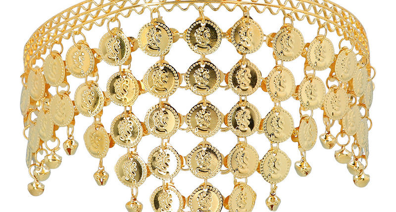 Boland Hoofdband Belly dance met muntjes