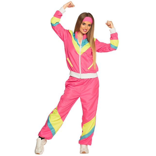 Boland Hoofdband Retro neon roze