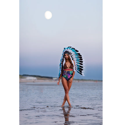 Boland Indianen tooi Snow wolf groot