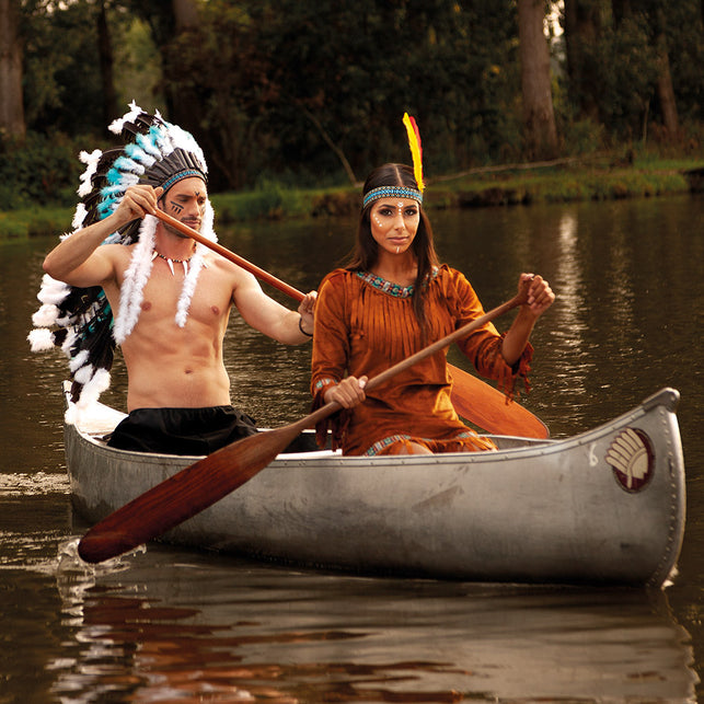 Boland Indianen tooi Snow wolf groot