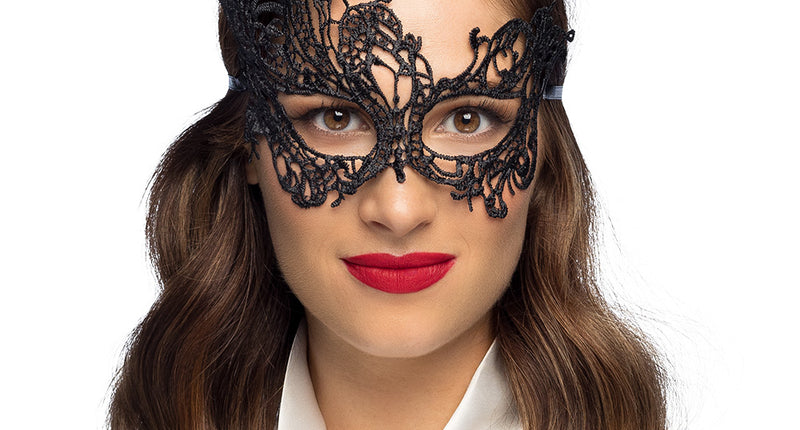 Boland Kanten masker Masquerade zwart