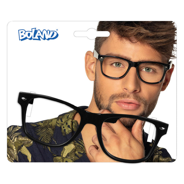 Boland Karakter bril zwart disco
