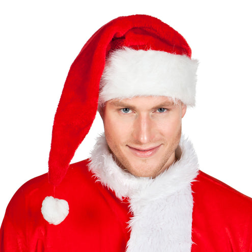 Boland Kerstmuts de luxe met bontje